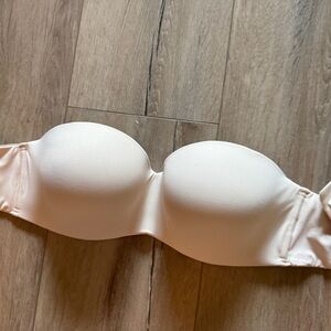 Victoria's Secret Cream Strapless Bra